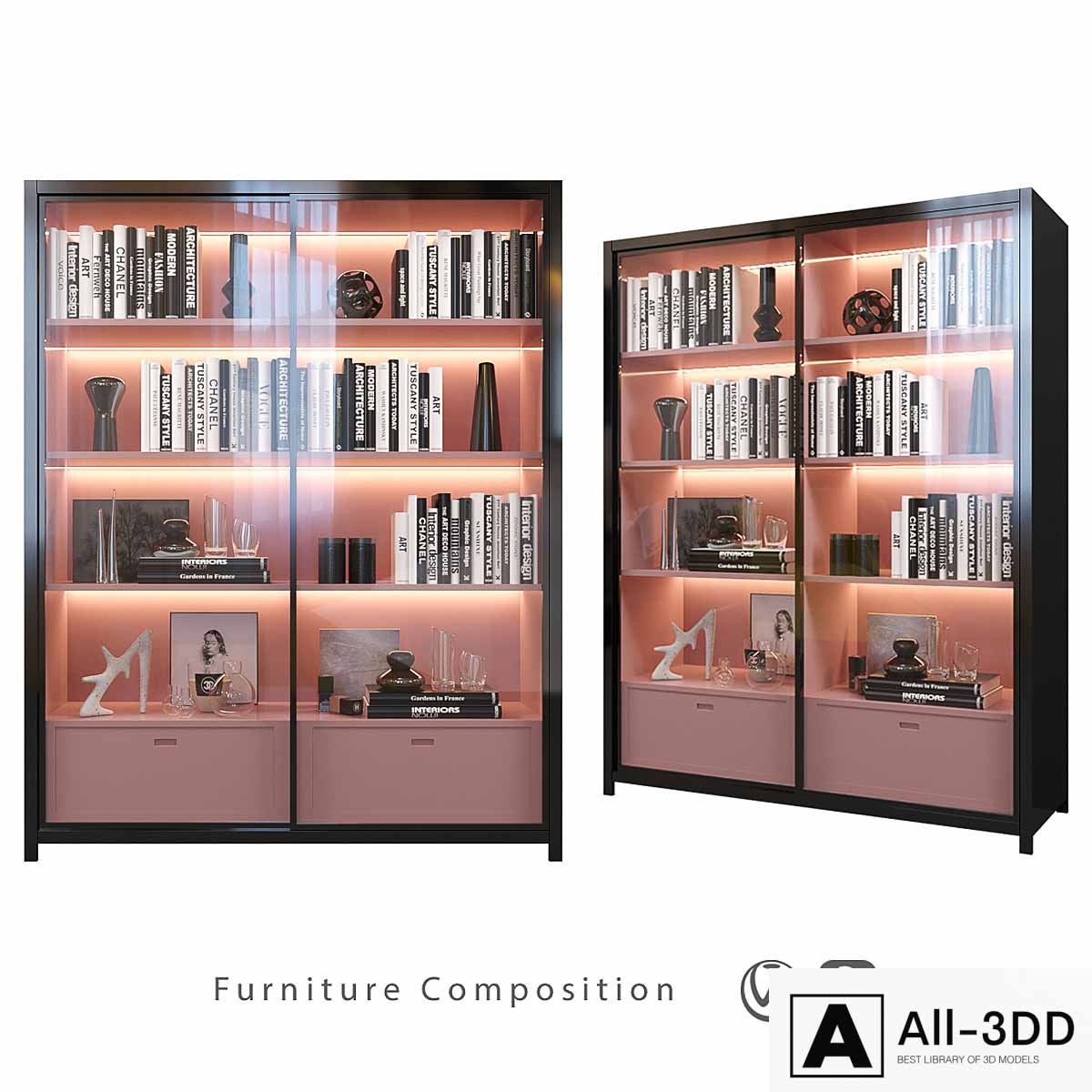 Furniture Composition | 33 modern interior 3D model Furniture Composition | 33