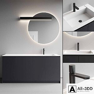 Antonio Lupi Design Piana Vanity Unit Set 1