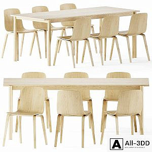 Linear Wood Table by Muuto