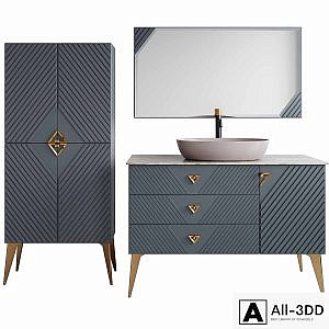 Bathroom furniture Tessoro Gala 80B / 40 (column Gala 70)