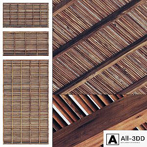 Ceiling thick branch straight n1 / Ceiling of thick straight branches No. 1