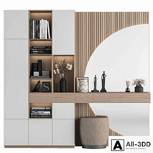 Hallway 13 - White and Wood Set