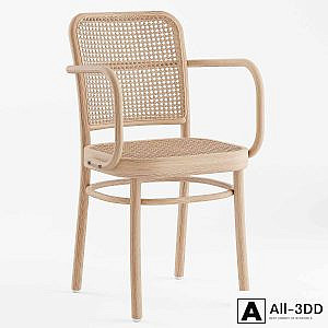 Natural beech armchair