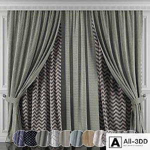 Curtains with window and moldings 426-431
