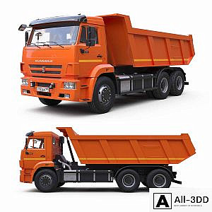 Dump truck on the KAMAZ-65115 chassis.
