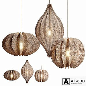 Regency Seagrass Pendant Lamp