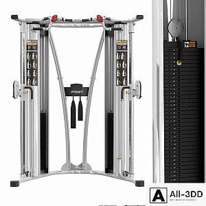 HD 3000 DUAL PULLEY FUNCTIONAL TRAINER