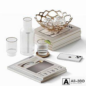 Decorative set for a coffee table