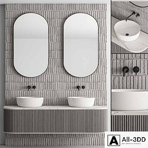 Bathroom Set Concrete Wall - Set 27