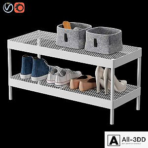 Ikea Makkaper Shoe Rack and Shoe Set