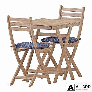 IKEA ASKHOLMEN Table And Chairs Set 2