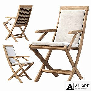 Alesso outdoor wooden dining chair