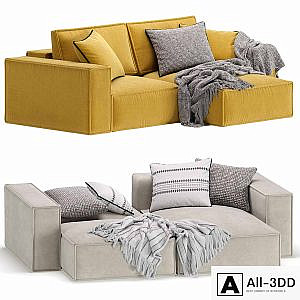 Corner Sofa Loft Ebi Happy Yellow