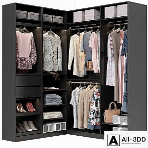 Wardrobe Ikea PAX corner