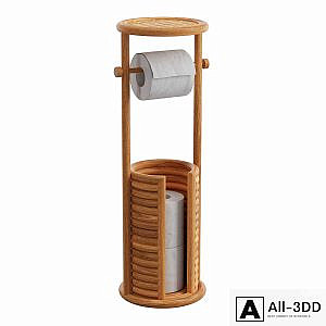Marielle Rattan Toilet Paper Storage Stand