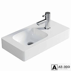 Geberit iCon hand washbasin white, with KeraTect