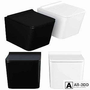 Toilet bowl CeramaLux 5171MB hanging Black matt with seat Microlift
