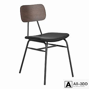 Aeon Black Faux Leather Dining Chair