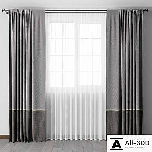 Curtains with metal curtain rod 08