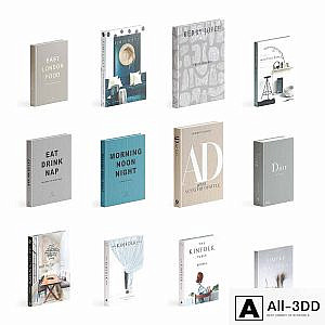 A set of books. Coffee Table Book Set 03