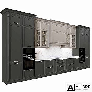 Neoclassical kitchen 11