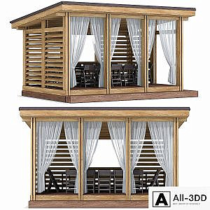 Arbor terrace veranda gazebo canopy