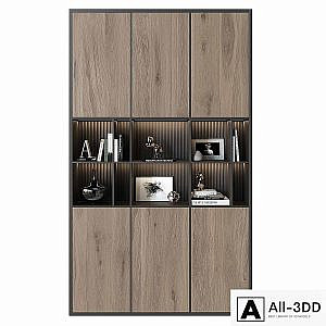 Shelving unit in modern style 01