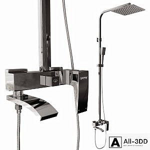 Shower column Gappo G2407, chrome