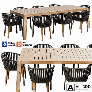 Table and Chair Set 01