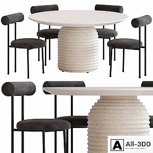 Coco Republic Gothenburg Dining Chair and Mueller Table