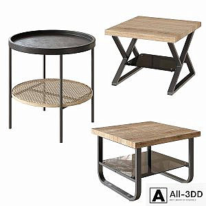 Coffee table Espinoza Kwadrat, Xena Kwadrat, KAMPA from Angstrem. Coffee table set by Angstrem