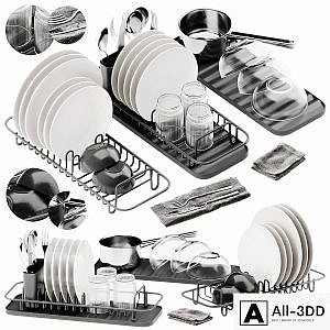IKEA LILLHAVET Multifunctional dish rack set