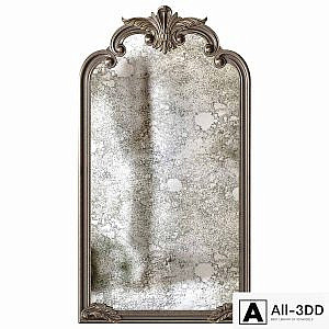 Fransk Antik Helkroppsspegel 108x185cm Guld Louis