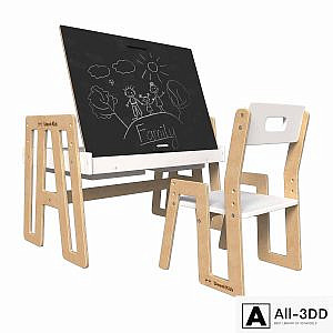 Growing furniture set: children's table and chair Rastishka Limoni Kids