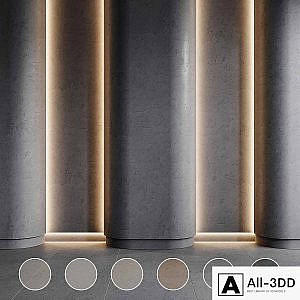 concrete set | decorative plaster | 2