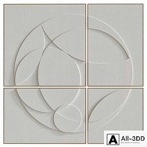Decorative set of art paintings #54