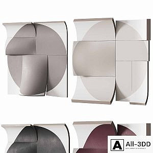 410 decorative wall art 21 drawn circle paint artwork 2 options 4 COLORS