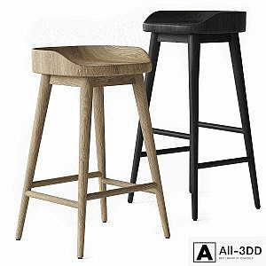 RH 1950S DANISH BAR & COUNTER STOOL