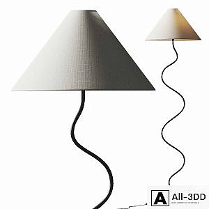 West Elm Zigzag Floor Lamp