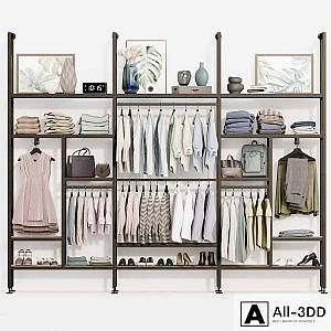Rack Wardrobe clothing store decor posters