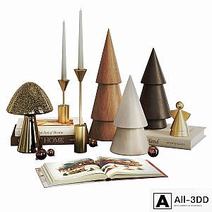 Decorative set for New Year and Christmas