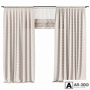 Curtains Pompons for the children`s room