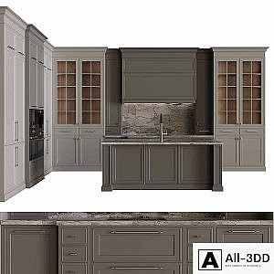 Kitchen in neoclassical style 57