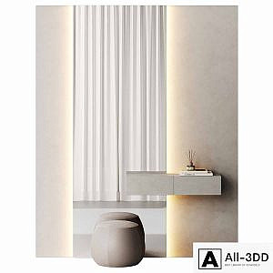 The hallway area is in a minimalist style