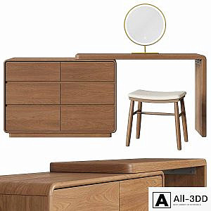 GVAwood telescopic dressing table