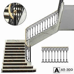 Neoclassical spiral staircase 3