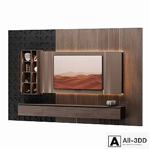TV wall with Yandex TV station Pro 65
