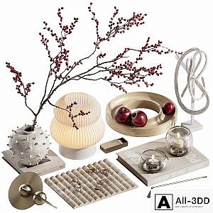 Decorative set with branches with berries ch6