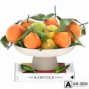 bowl of lemon mandarin and orange