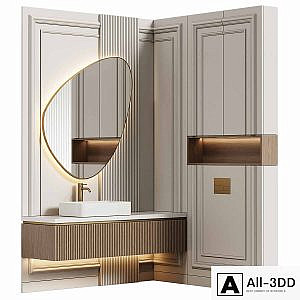 Bathroom furniture 22 in modern classic style
